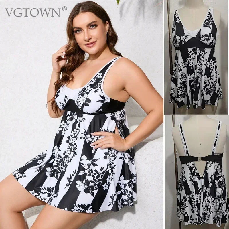 

New Plus Size 8XL 10XL Summer Tankini Set Swimsuits With Shorts Women Swimwear Bathing Suits Two Piece Swimwear