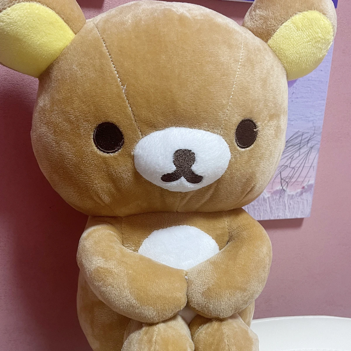 

Sadness Rilakkuma плюшевая мягкая кукла перед сном, милая коричневая поза для сидения, игрушка-медвежонок на день рождения, Рождественский подарок