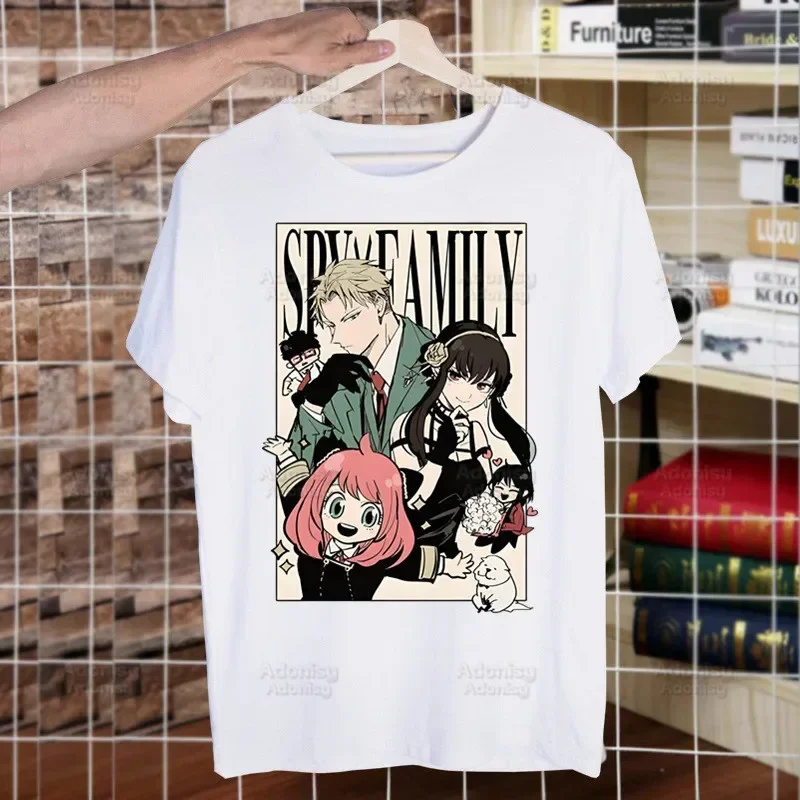 Spy X Family Spy Family Anya Smug Tshirt Men Shirt Harajaku Mens Casual Yor Forger Loid Forger Bond Forger Tee Short Sleeve Tops