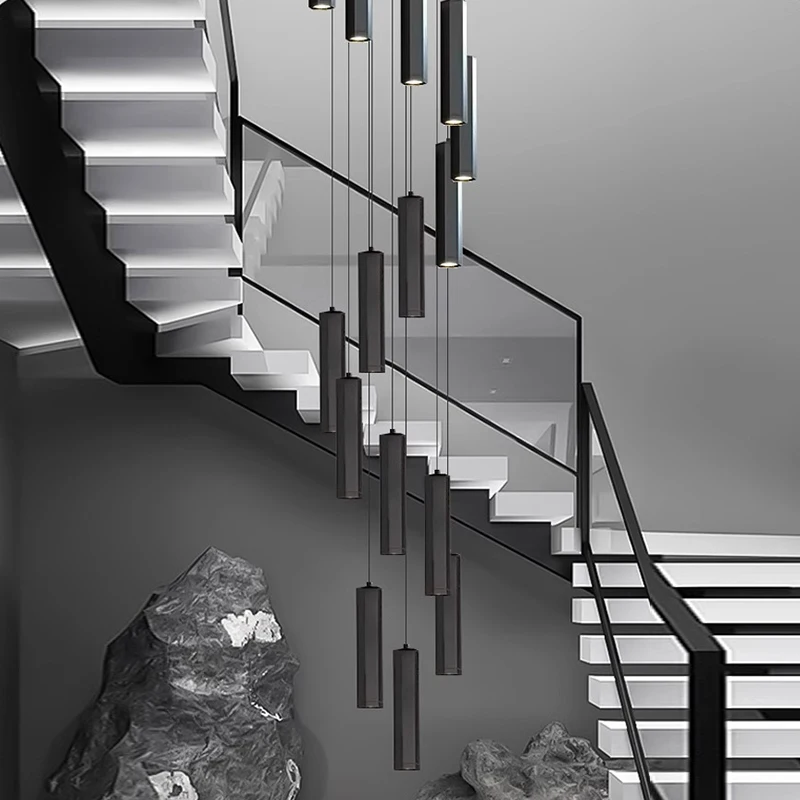 

Nordic home decoration, stair chandelier, living room and dining room Pendant lights, ceiling light, indoor lighting