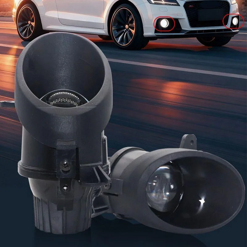Hi Lo Beam 2.5 Inch Bi LED Fog Light Projector Lens 12V 40W 4300K for Audi TT 2007 - 2014 Retrofit