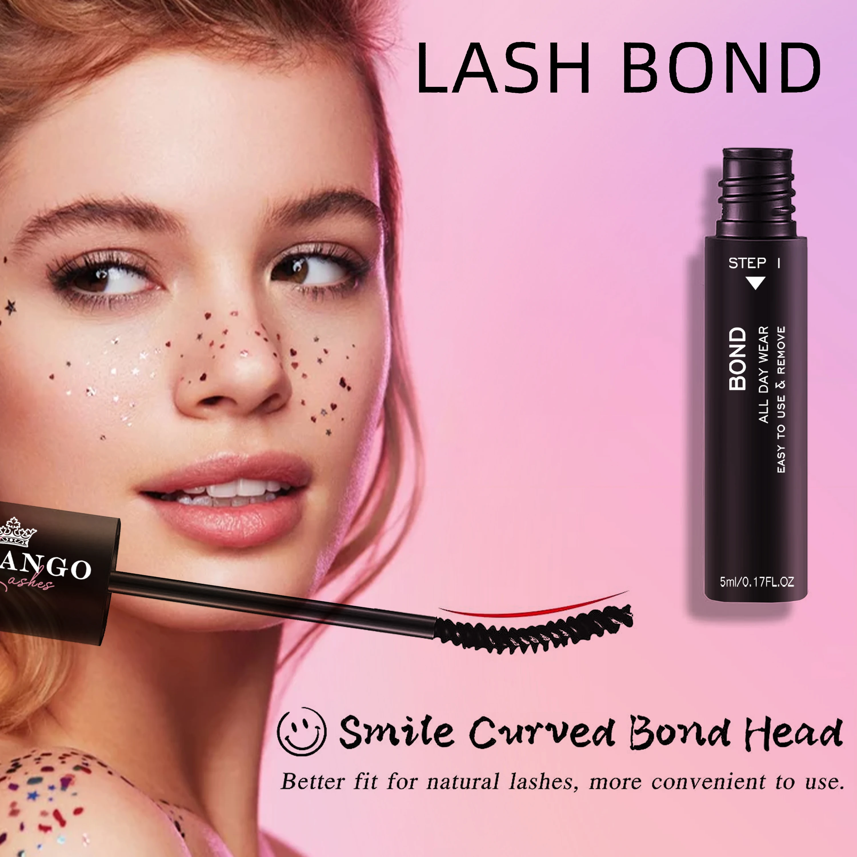 10ML Lash Bond And Seal Cluster Lash Glue 2 In 1 For Wispy Lash Clusters Long Lasting Waterproof Glue For Lash Clusters