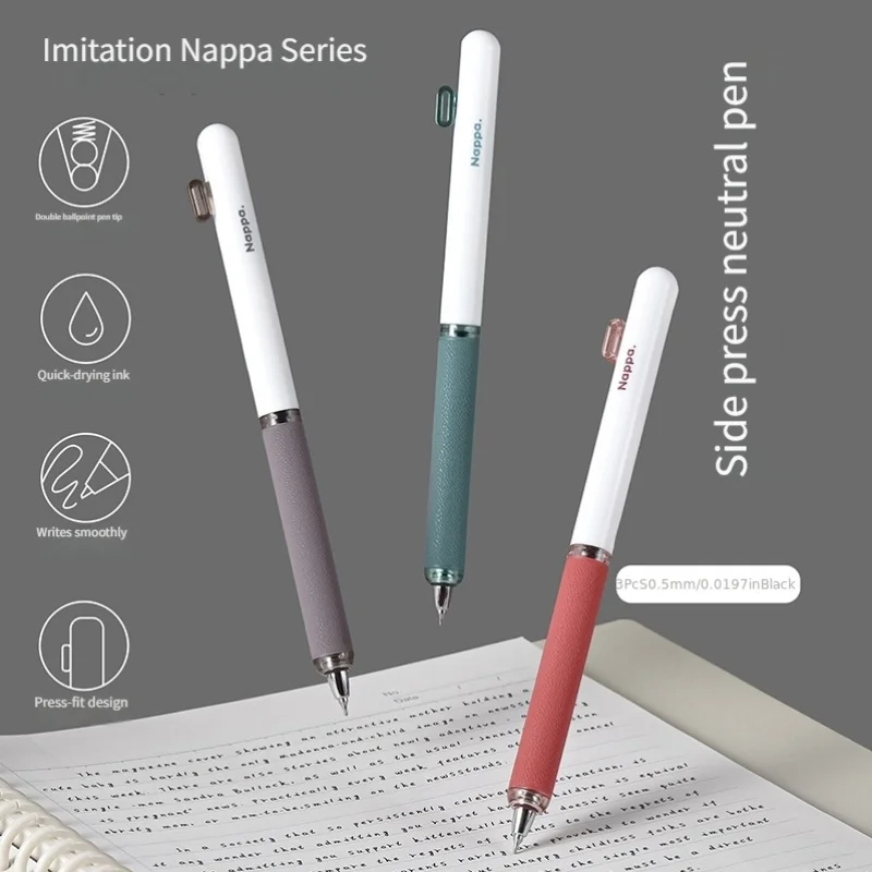 

3-Pack of Gel Pens with Random Colors, Black Ink Refills, Suitable for Students, Smooth and Quick-Drying, Ideal for Writing and Answering Questions, Comfortable Grip, Smooth Writing, No Ink Bleeding, Essential for Office Use