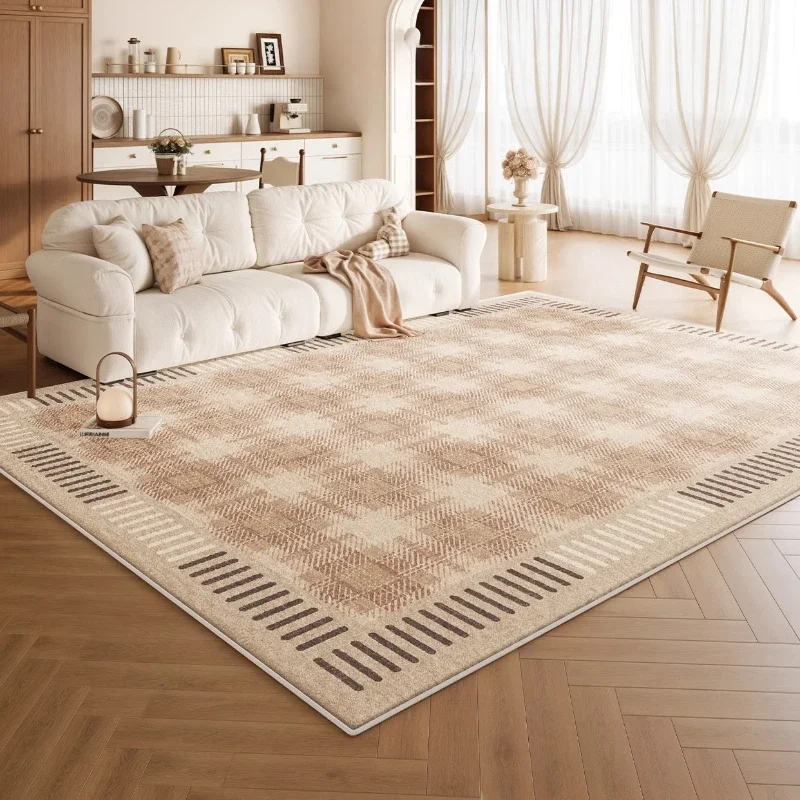 

Cream Style Living Room Decoration Anti-slip Carpet Large Size Rugs for Bedroom Thick Washable Lounge Floor Mat Fluffy Soft Rug