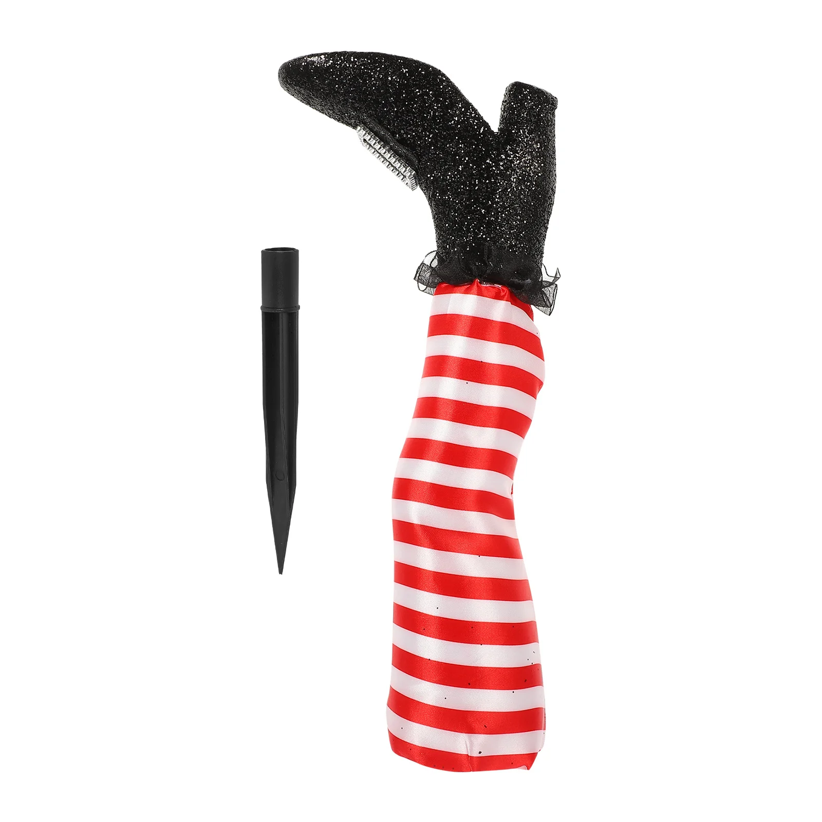 مجموعة واحدة من ديكور ساق الهالوين الساحرة من الفوم الفاخر لتزيين حفلات الحديقة لسرير زهرة بوش في ساحة الحديقة، تحت عنوان الهالوين