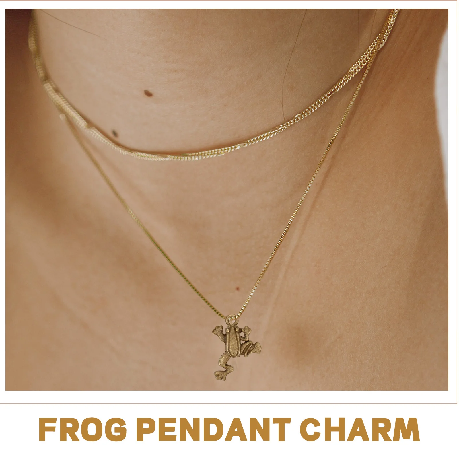 

50Pcs Frog Pendant Charms Vintage Style Zinc Alloy Durable for DIY Necklace Bracelet Making Frog Charm Necklace Pendants