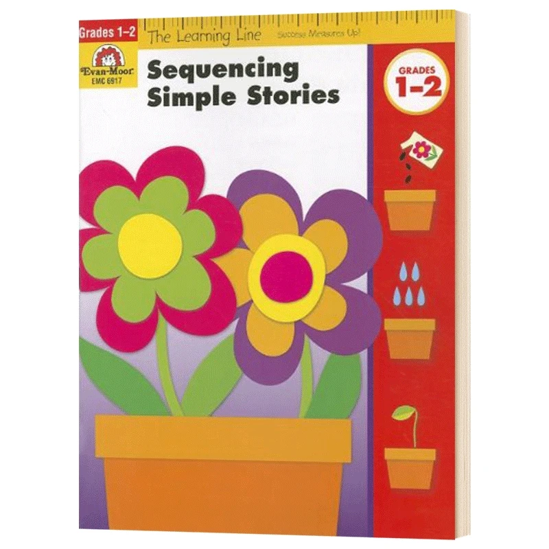 

Evan-Moor Sequencing Simple Stories (Learning Line), aged 6 7 8 9 English Word Handwriting Workbook books 9781596731790