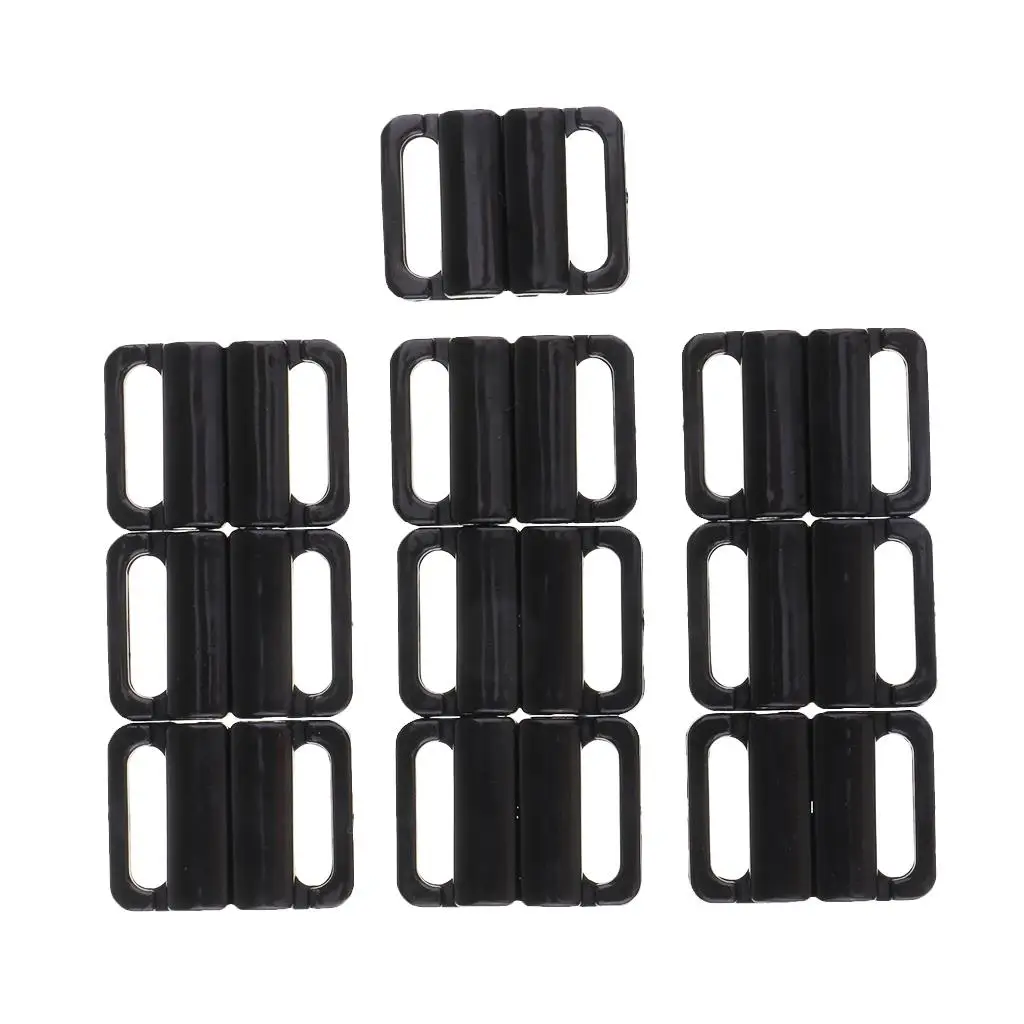 Plastic Bra Clip Hooks Bikini Hook Snap Lingerie Slider Buckle Swimwear Clicker Set for Daily Wear