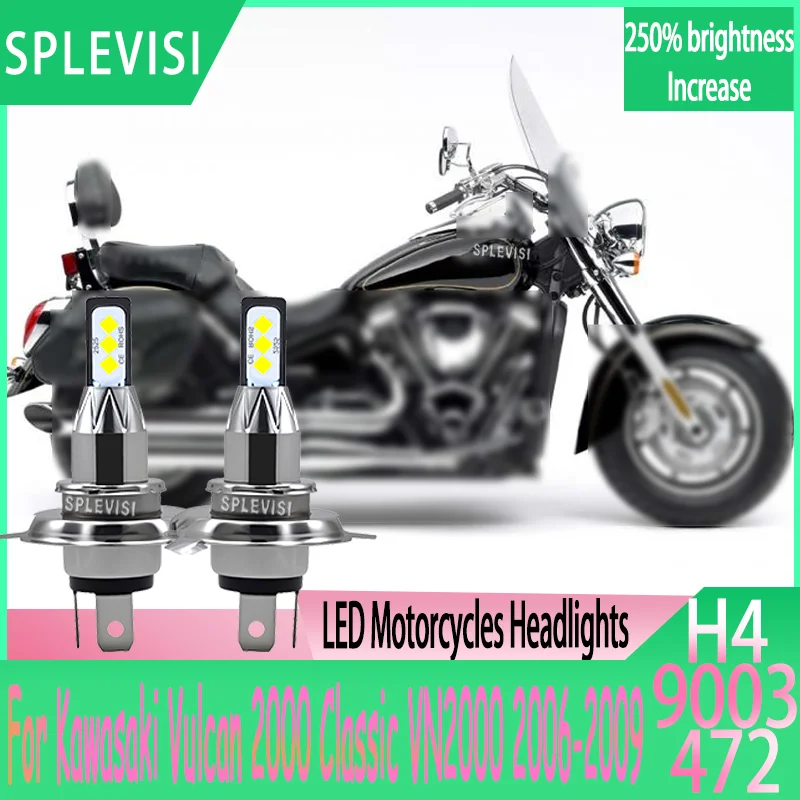 

Durable Motorcycle LED Headlight with Efficient Aluminum Heat Sink For Kawasaki Vulcan 2000 Classic VN2000 2006 2007 2008 2009