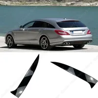 Rear Window Side Spoiler For Mercedes-Benz CLS-Class 63 C218 X218 Shooting Brake 2011-2018 ABS Gloss Black Rear Canards Splitter