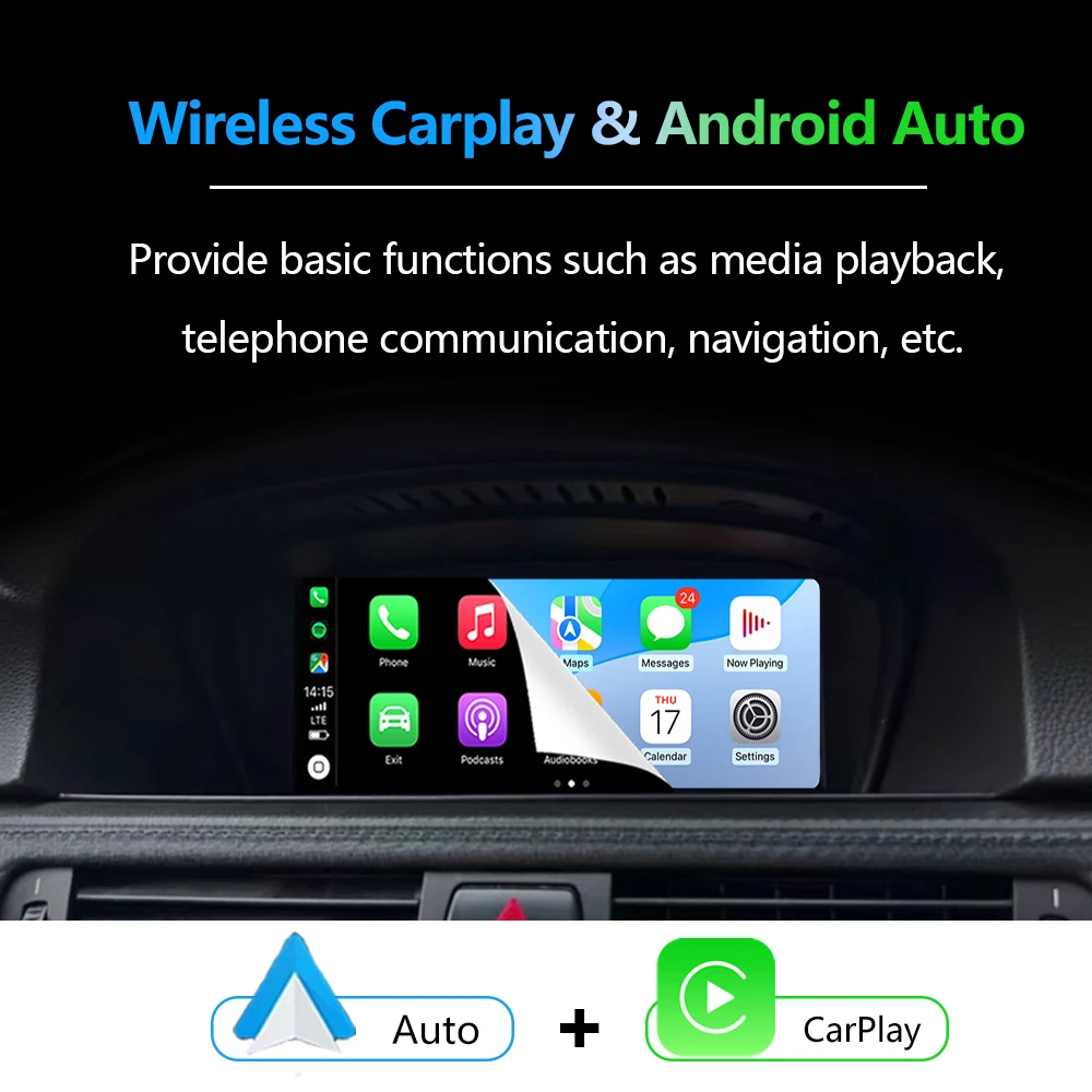 Android For BMW 5 /3 Series E60 E61 E62 E63 E90 E91 E92 E93 CIC CCC System Wireless Carplay GPS BT DSP Stereo Screen Accessories view 5