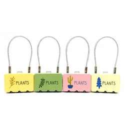 EGFirtor Password Mini Padlock Smart Electronic Lock for Travel Luggage Password Changeable Lock Contrast Color Design Padlock