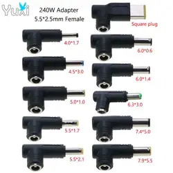 YuXi 240W Laptop Power Supply Adapter Connector 5.5*2.5mm Female to DC Charger Converter for Lenovo Hp Dell Asus