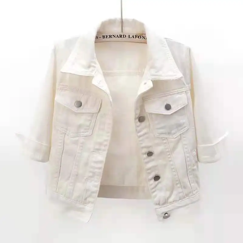 GOZBKF Women Denim Jacket Pink 3