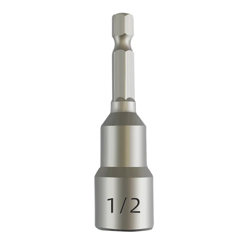 65 مللي متر المغناطيسي تأثير الجوز الإمبراطوري مفك المقبس متري الصف رأس المفك مثقاب الخشب 6.35 مللي متر عرافة عرقوب محول 1/4 "3/8" 1/2"