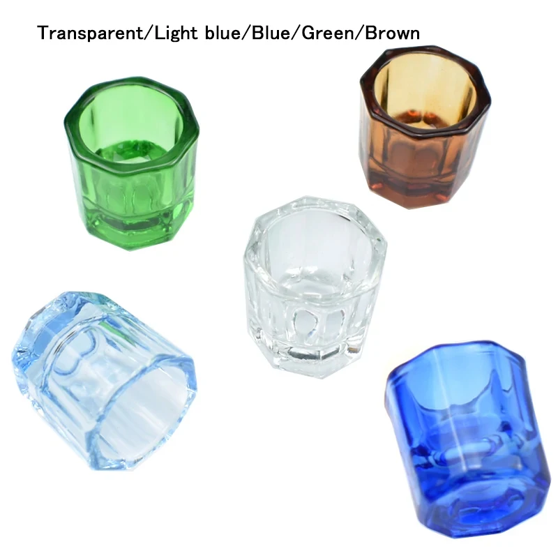 

Dentistry Mixing Bowls Glass Dish Household amalgams Octagonal Cups for Dental Lab Powder Holder Container Tool