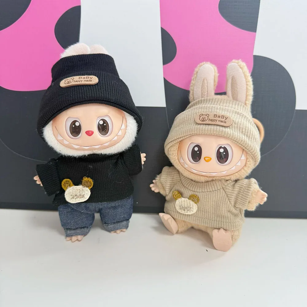 

Cute Doll Clothes Set For 15/17cm Plush Doll'S Clothes Labubu 1st 2nd 3rd Gen Idol Dolls Sitting Party Accessories (No Dolls)