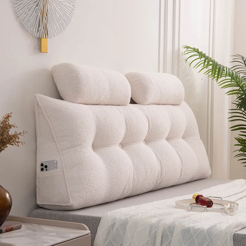 

Corduroy Headboard Pillow Triangle Cushion Backrest Pain Relief Sofa Waist Cushion Wedge Sleeping Pillows for Bed Decorative 이불