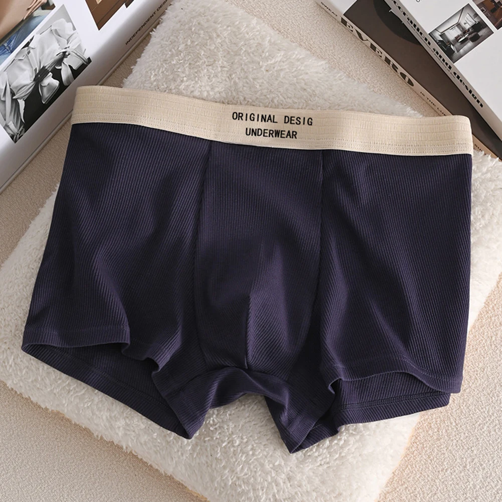 Comfortable Daily Wear Mid-rise Trunks Breathable Underpants Breathable Mid-rise Underwear Cotton 95 Cotton Fabric