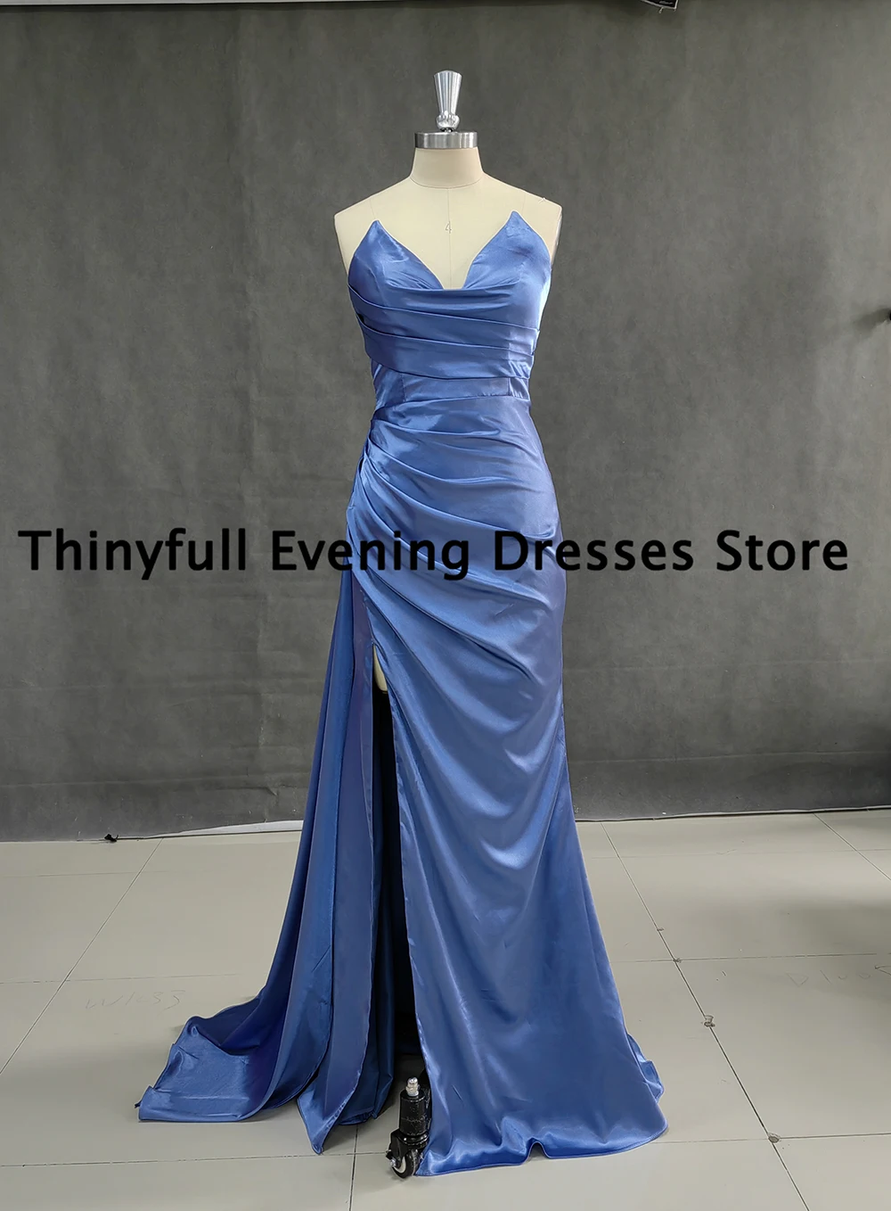 Thinyfull Formele Mermaid Prom Avondjurken 2023 Off De Schouder Party Dress Veer Hoge Split Night Cocktail Gown Plus Size