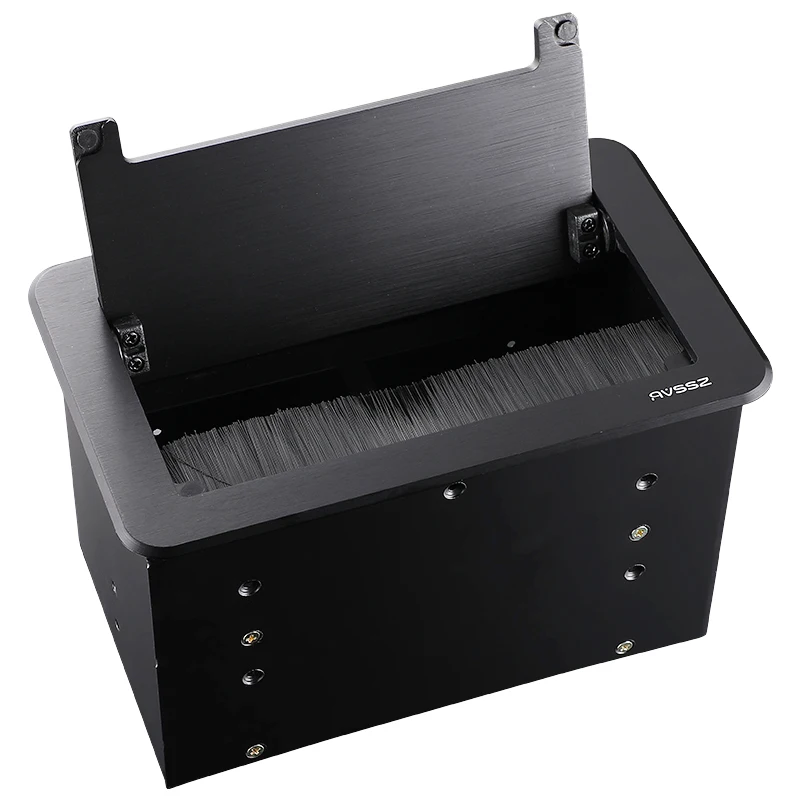 Aluminum Alloy D-type Module Flip Type Multifunctional Multimedia Desktop Socket Hotel Conference Information Box 86 Panel Box