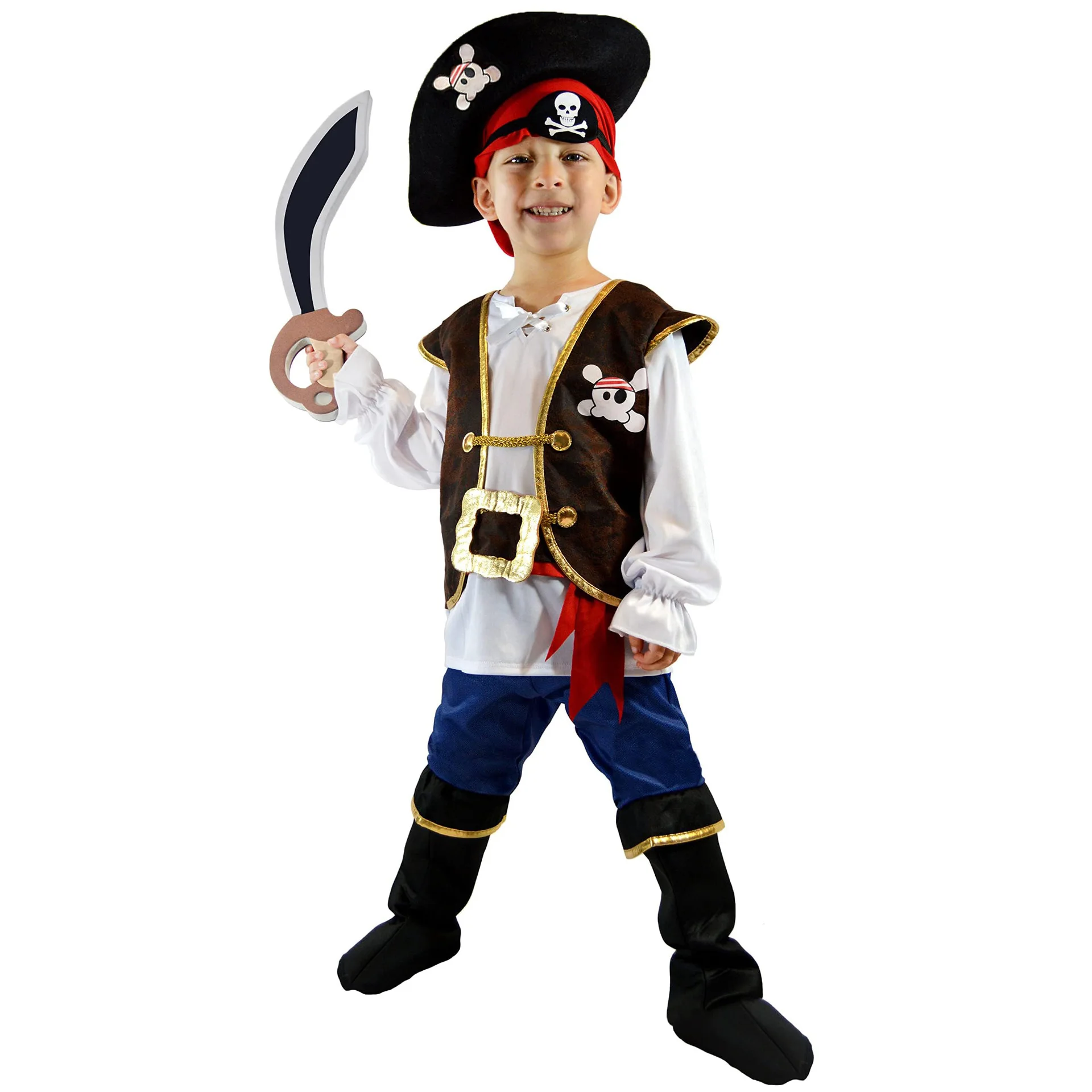 Kostium pirata karaibskiego dla dzieci Captian Jack Sparrow mały pirat chłopcy dziewczęta przebranie kostiumu Halloween Cosplay