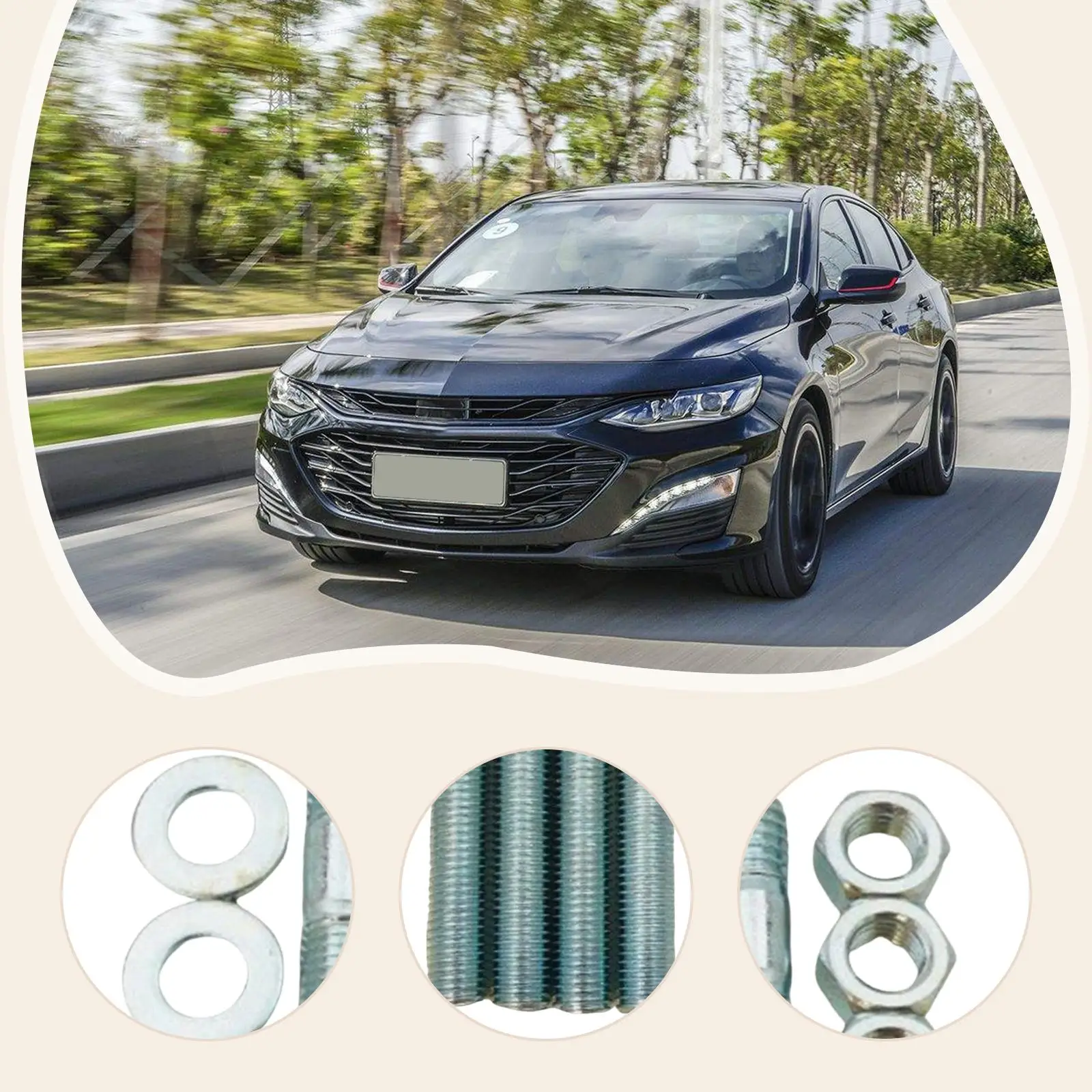 Carburetor Kit Compatible 5/16-18 Coarse Thread Hardware Steel Accessory Sturdy High Performance Replacement Attachment