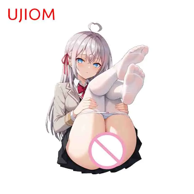 UJIOM Alya مغر انتشار الفخذين ملصقات جدار جذابة هنتاي أنيمي الكتابة على الجدران الباب ملصق أنيق جدار زينة غرفة المعيشة #4