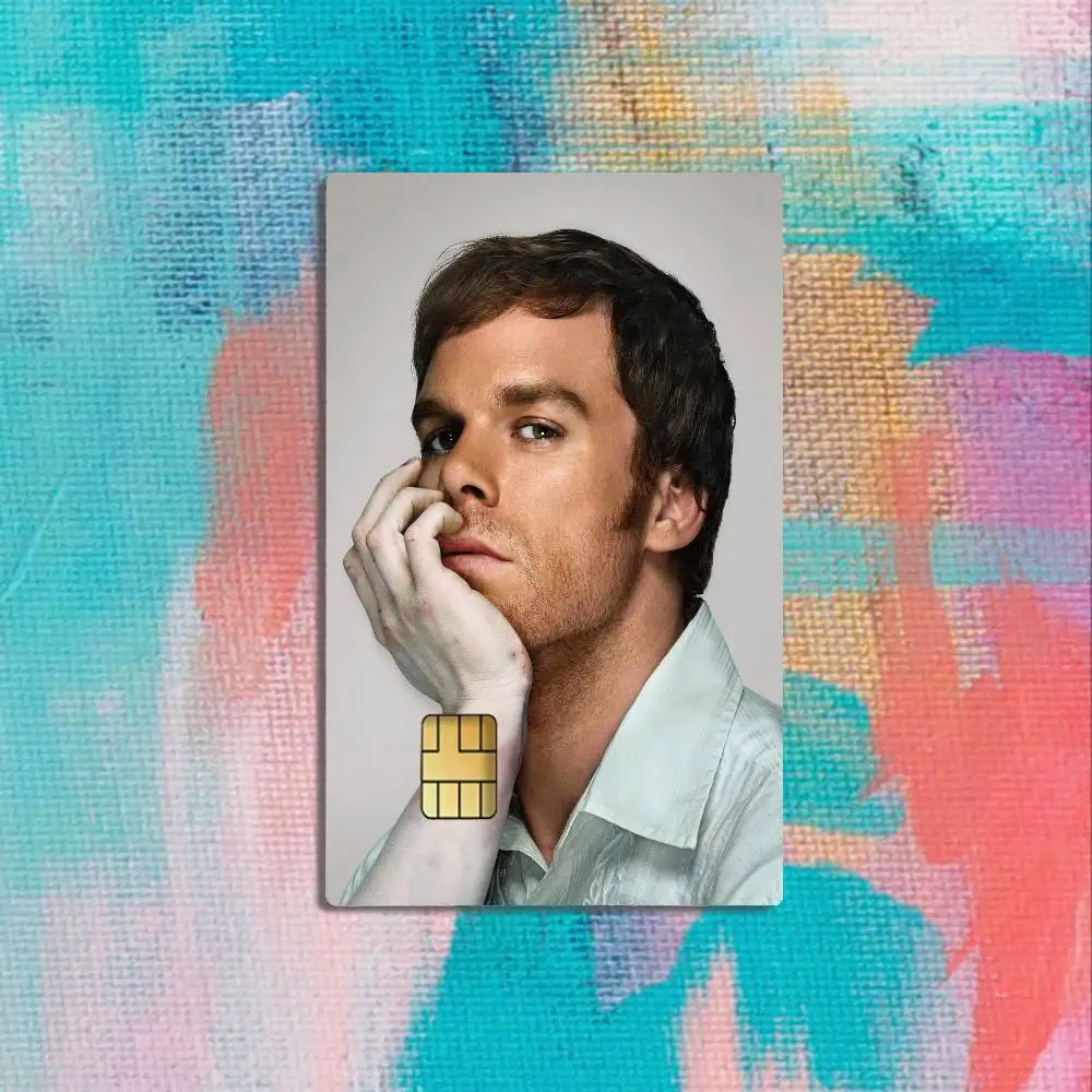 D-Dexter Morgan Horro  Credit Card 4PCS Anti-scratch Waterproof Stickers for Bank Debit Decorative Protection
