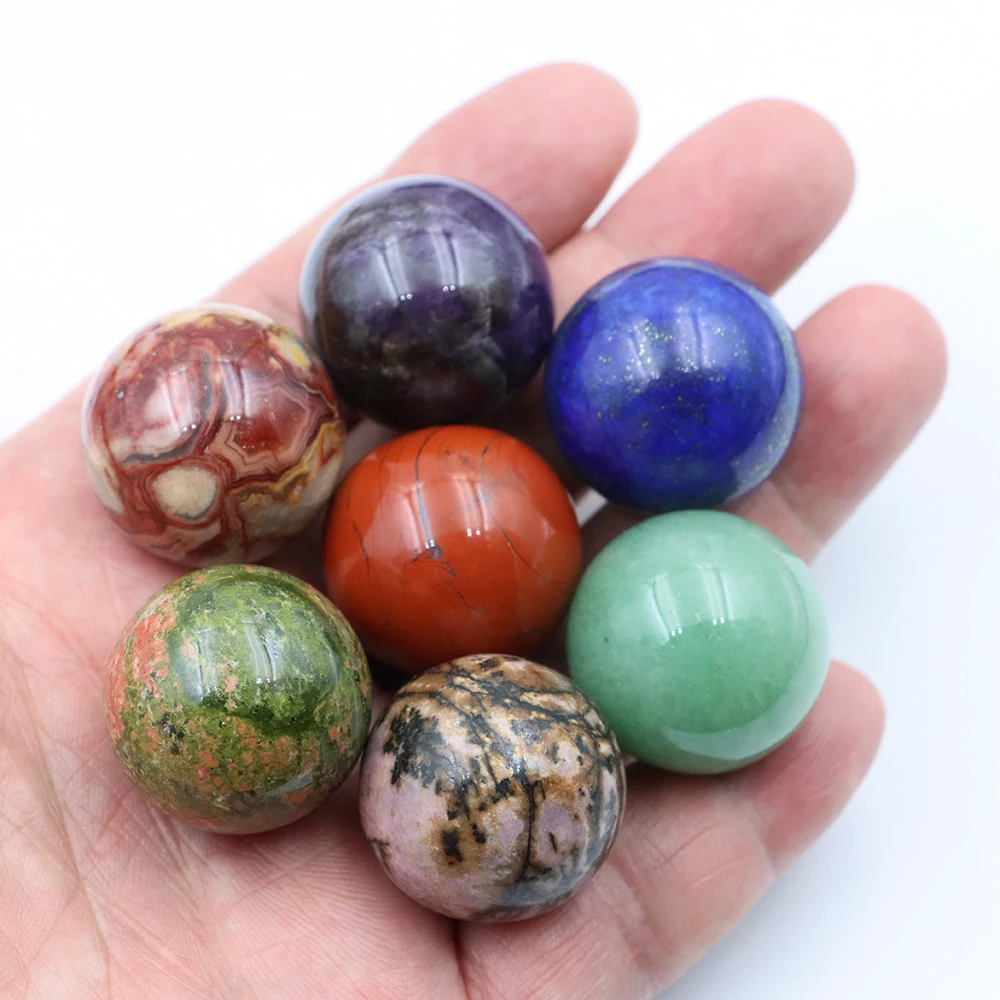 25 مللي متر الحجر الطبيعي كريستال المجال مصقول غلوب الريكي شفاء شقرا الكرة مع قاعدة خشبية ديكور المنزل هدايا رائعة تذكارية #1