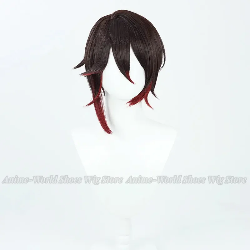 Synthetic Hair Tingyun Cosplay Wigs Honkai: Star Rail Tingyun 45cm Women Long Straight Brown Ponytail Wig Heat Resistant