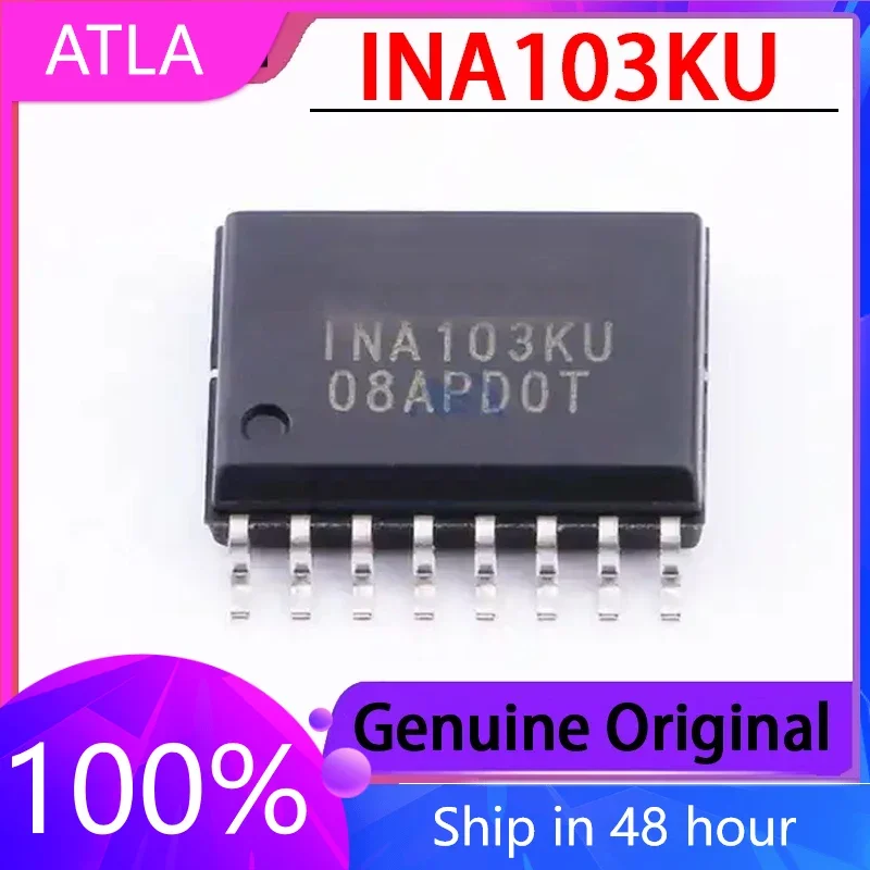 

2PCS Original INA103KU INA103 Package SOP16 Instrument Operational Amplifier Chip, Brand New IC