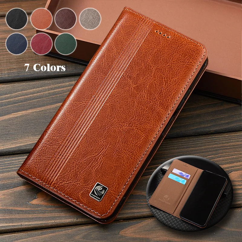 

Genuine Leather Phone Case For Vivo iQOO 3 5 7 8 9 10 11 11S 12 13 15 Pro Vertical Line Pattern Wallet Flip Cover Case Cowhide