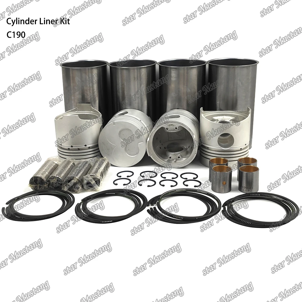 C190 Cylinder Liner Kit 8-97176-661-0 9-11261-224-1 Suitable For Isuzu Engine Parts