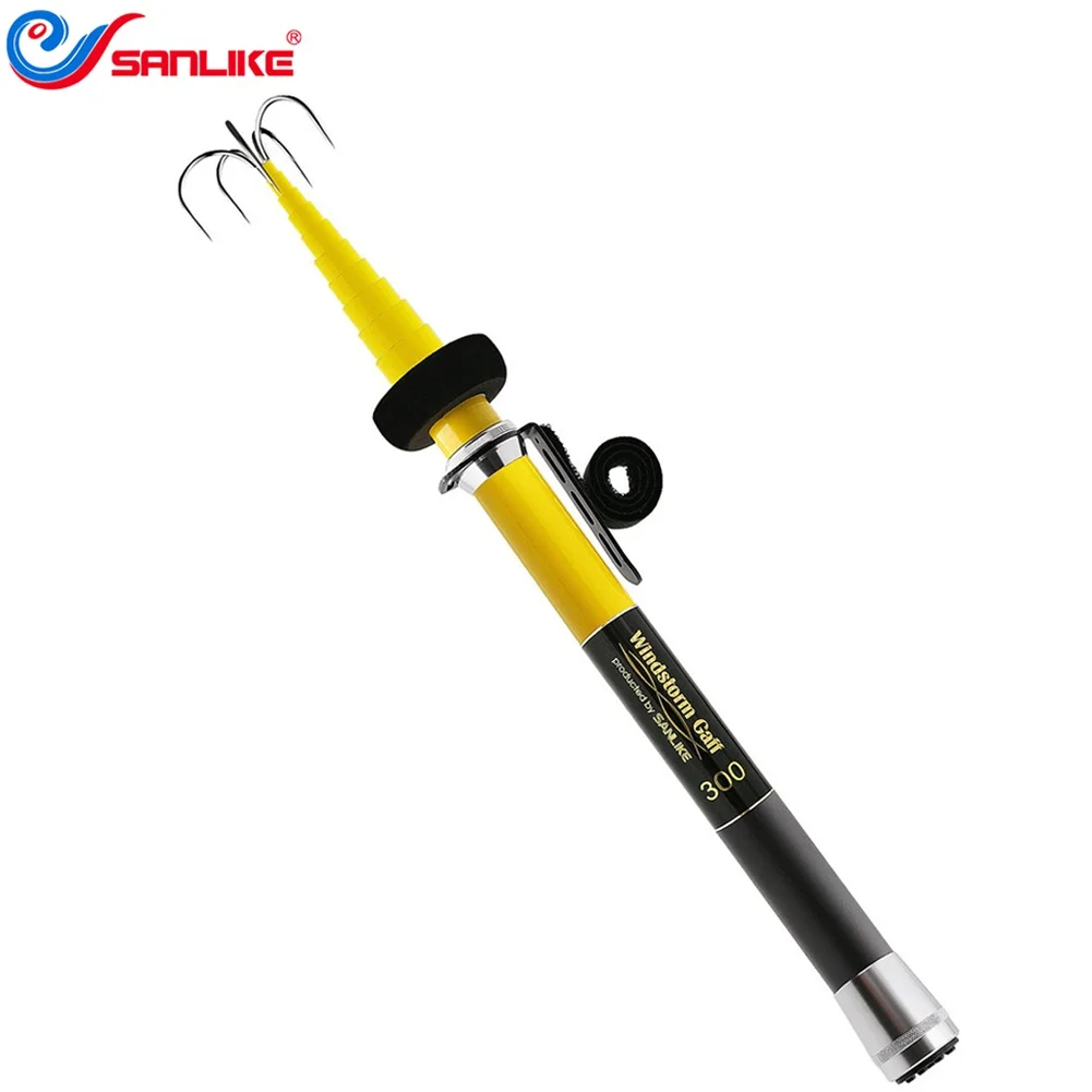 Imagem -02 - Sanlike-portátil Squid Gaff Ganchos 5m Fibra de Carbono Pólo Telescópico Extensível Rod Squid Gancho Aço Inoxidável