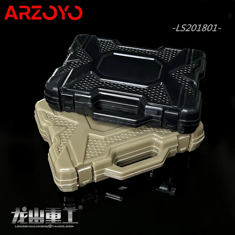 LS201801 1/6 Scale Gun Pistol Carrying Case 8x6.5x2cm Weapon Storage Box Model Fit 12-inch Soldier Action Figure Body Dolls