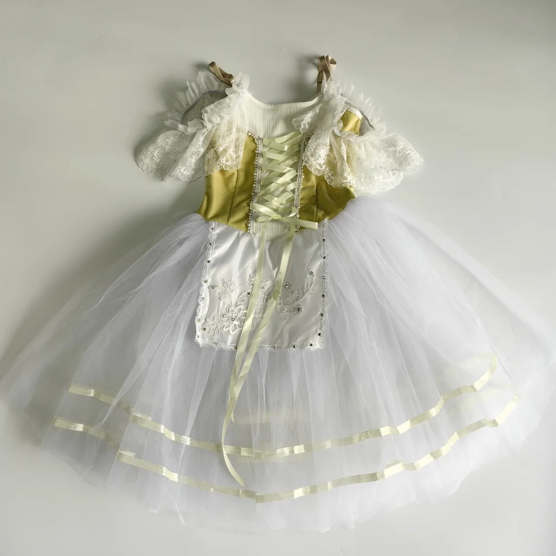 

Ballet Dance Ballerina tutu Dress For Girls Women Stage Performance Costume Long Ballet Dancing Dresses Adult