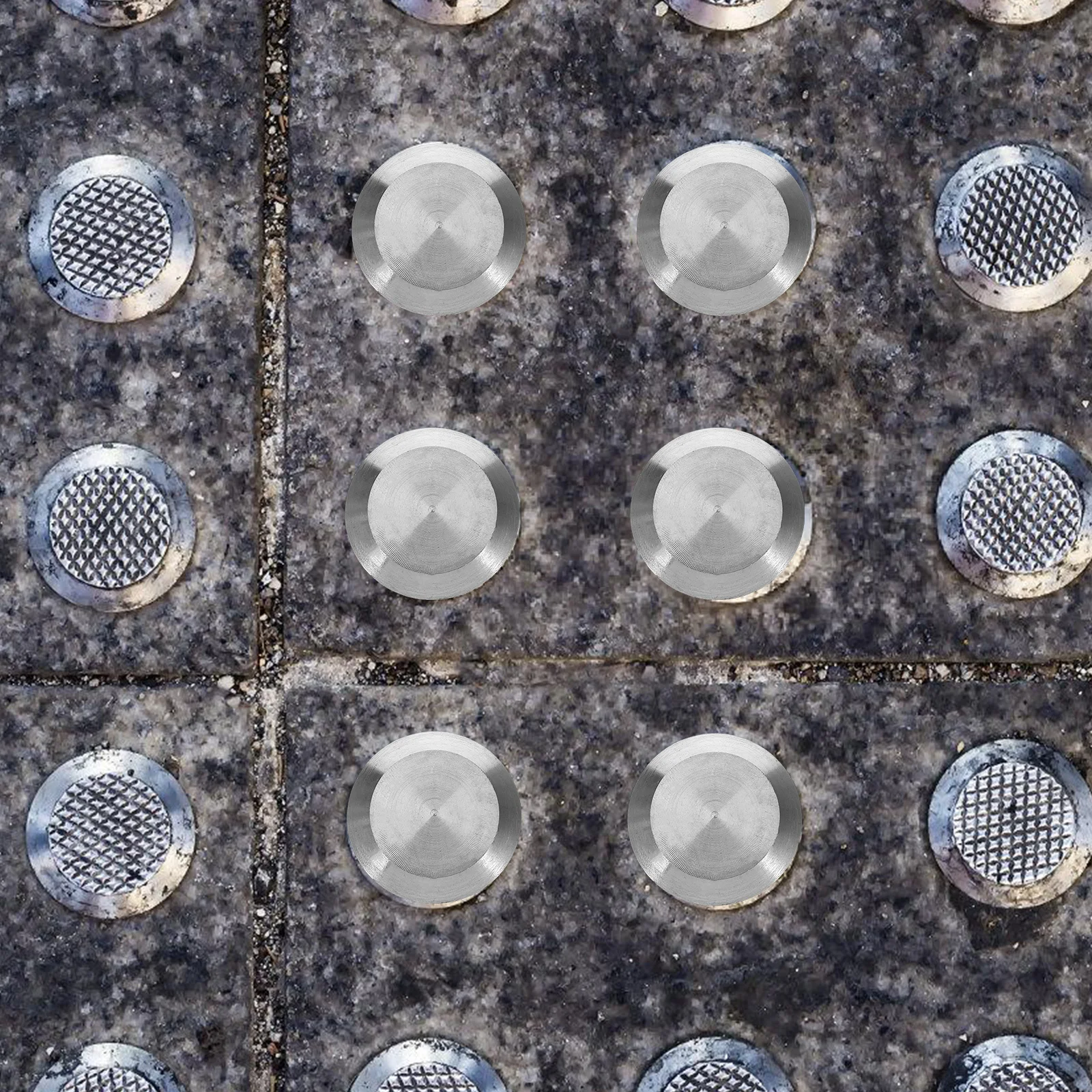 

10pcs Nail Nonslip Warning Studs Stud Stainless Steel 304 Nonslip Tactile Nail Tactile Pavement Dots Safe Navigation Warning