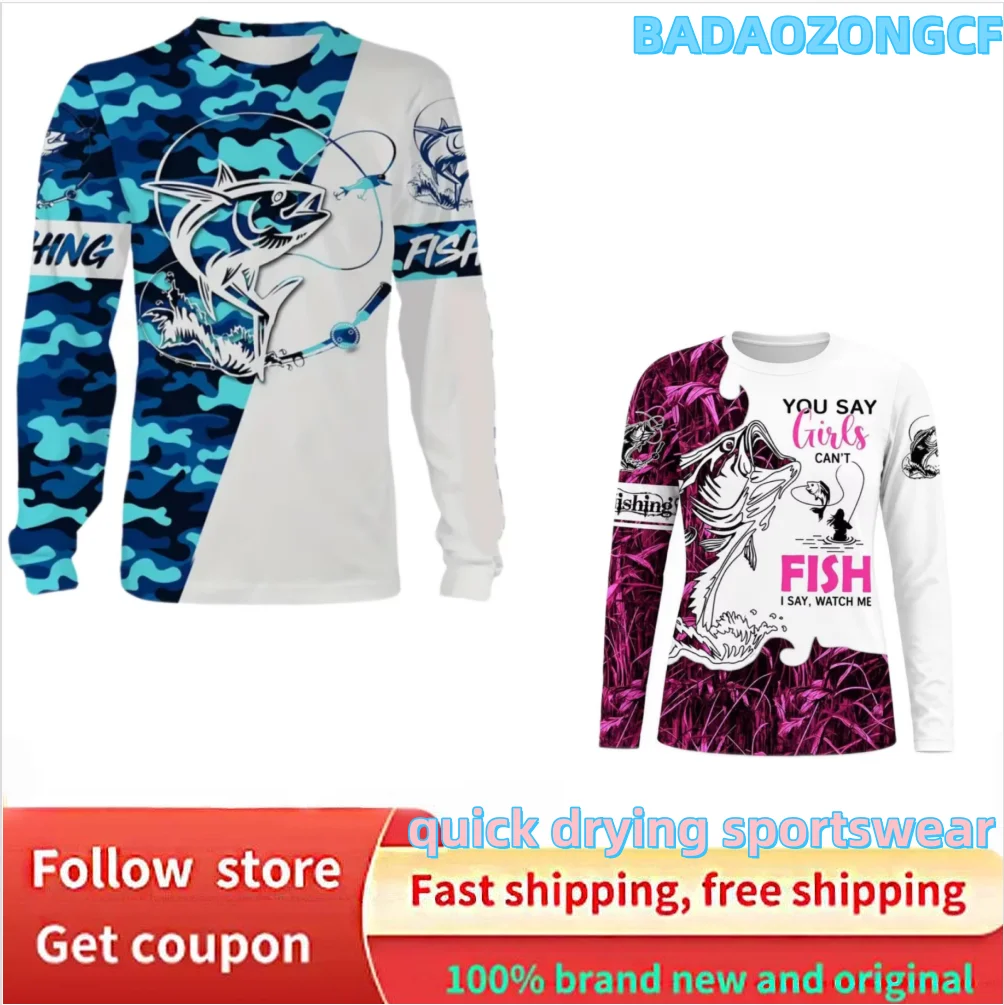 2027 Women's fishing jersey quick drying sportswear long sleeve T-shirts soft lightweight fishing clothing outdoor jersey