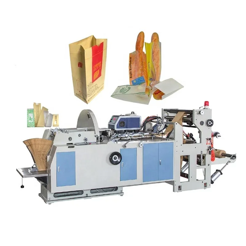 High Speed Small Cheap Paper Bag Making Machine Online Printing Kraft Paper Bag Shopping Bags Making Machine for Sale