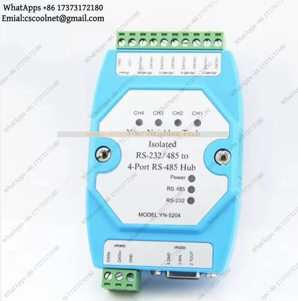 k3 Isolated Bidirectional 4-Port RS485 Hub Repeater Distributor UT5204 YN-5204