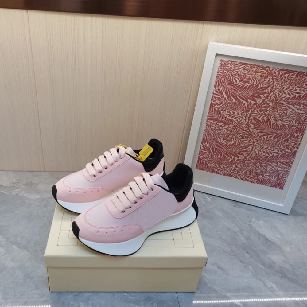 

Women Casual Shoes Fashionable Style Thick Sponge Thick Sole High Leather Interior High End Design Casual Sports Shoes SL209