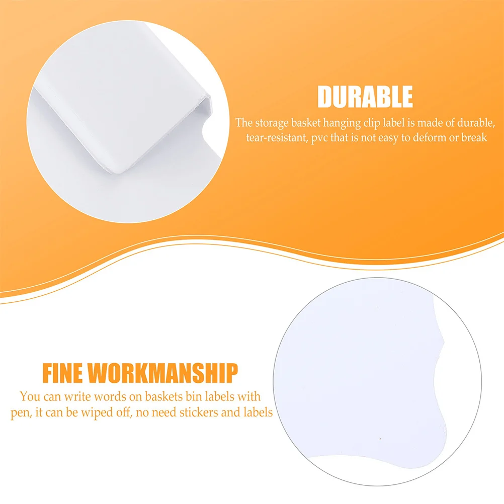 Étiquettes de prix résistantes à l'eau, plaques d'étiquettes effaçables, panier à clipser, étiquettes de signe promotionnelles de supermarché, plaques de signe d'étiquette de prix 10 pièces