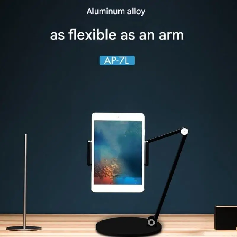 Tablets Mount Stand Phone Clamp Adjustable Height And For Work Study Or Entertainment On Any Flat Surfaces HX5E