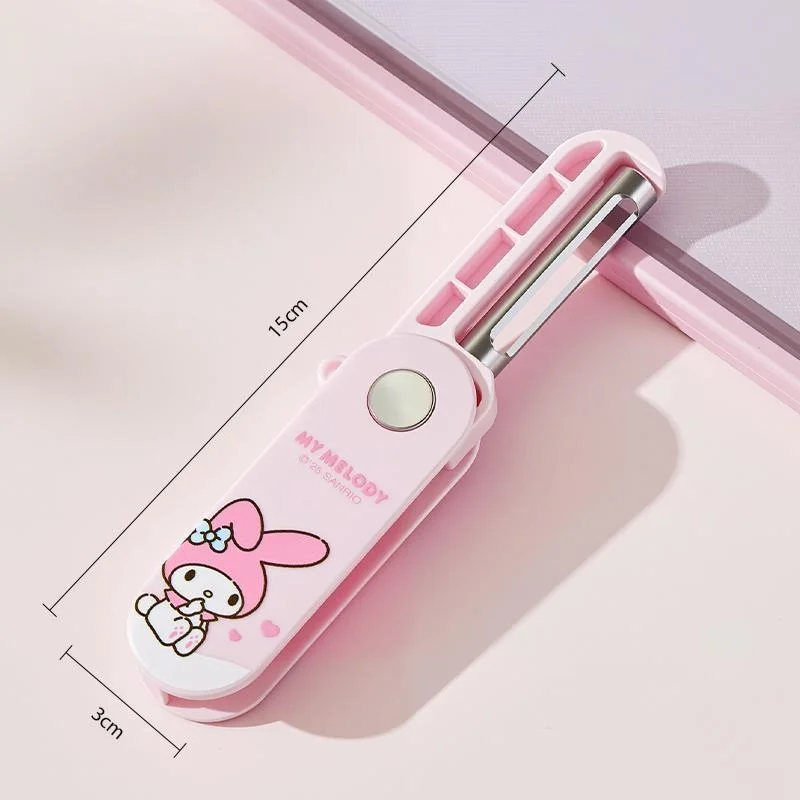 Anime Sanrio Hello Kitty Foldable Peeler Household Kitchen Fruit Vegetable Peeling Tool For Apple Potato Cute Cartoon Kawaii New
