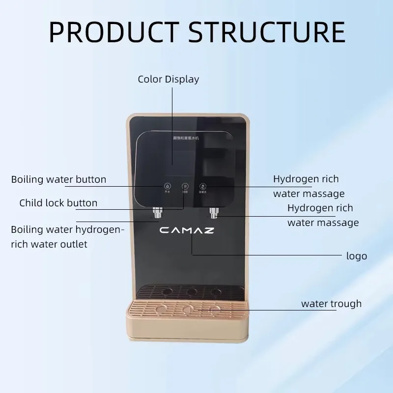 AEM 3500ppb 電解装置 ジェネレーター 純度99.99% カスタマイズ可能 5段階スマートカウンタートップウォーター アウトドアデスクトップ