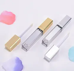 5Pcs Empty Clear Lip Gloss Tubes 7ml Led Light Lip Glaze Tubes with Mirror Portable Makeup Container Empty Lip Gloss Tubes