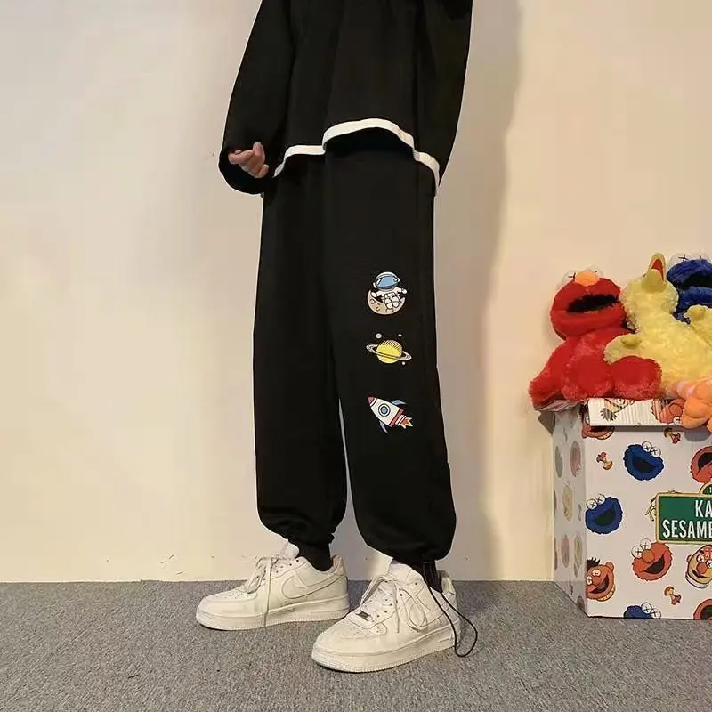 Pantaloni da lavoro sottili da lavoro estivi in seta di ghiaccio da uomo Pantaloni sportivi a gamba larga Pantaloni lunghi casual in fibra di poliestere Sle giovanile