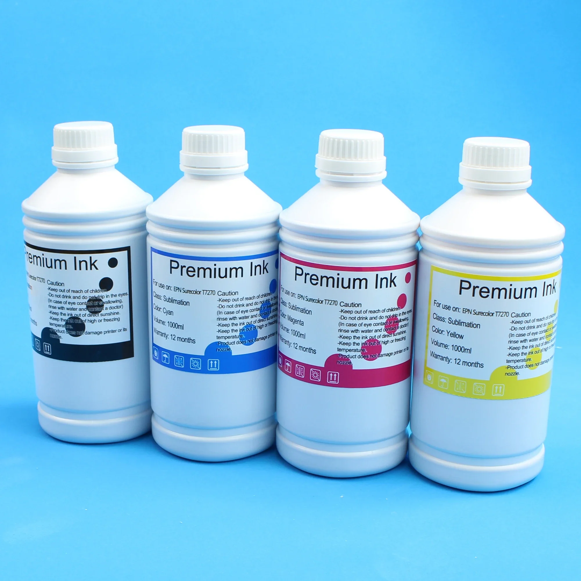 Cartucho de tinta pigmentada para impresora HP Designjet, 4 colores, 1000ml, 1 litro, 711, 711XL, T120, T520, T130, T530, CISS BK, C, M Y