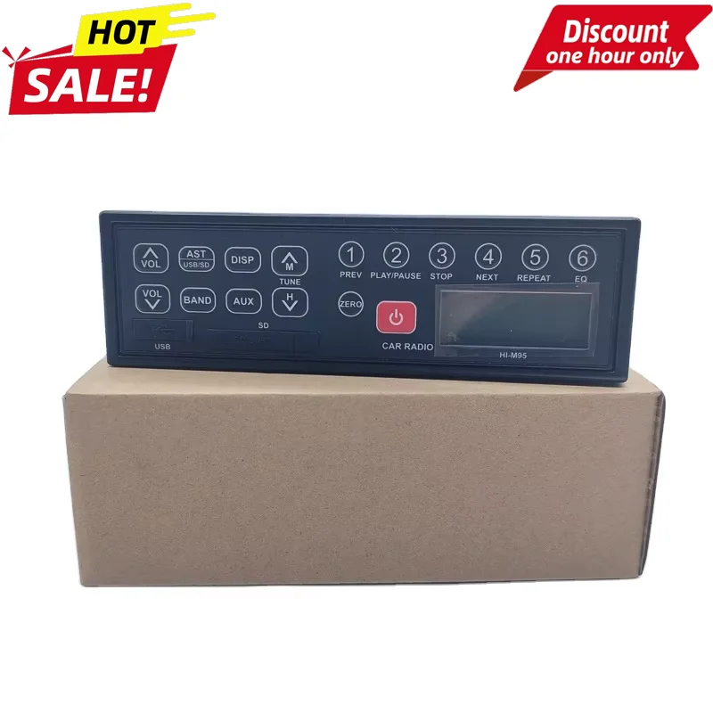 

HI-M95 Excavator Radio Standard 1Din Size 12V 24V with USB SD Clock AM FM for Sumitomo Komastu Kobelco HITACHI